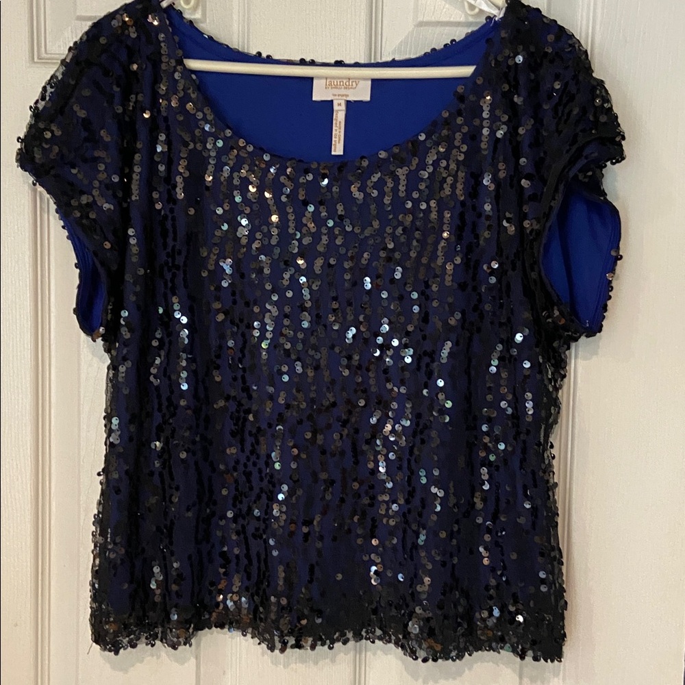 Laundry By Shelli Segal Royal Blue Top